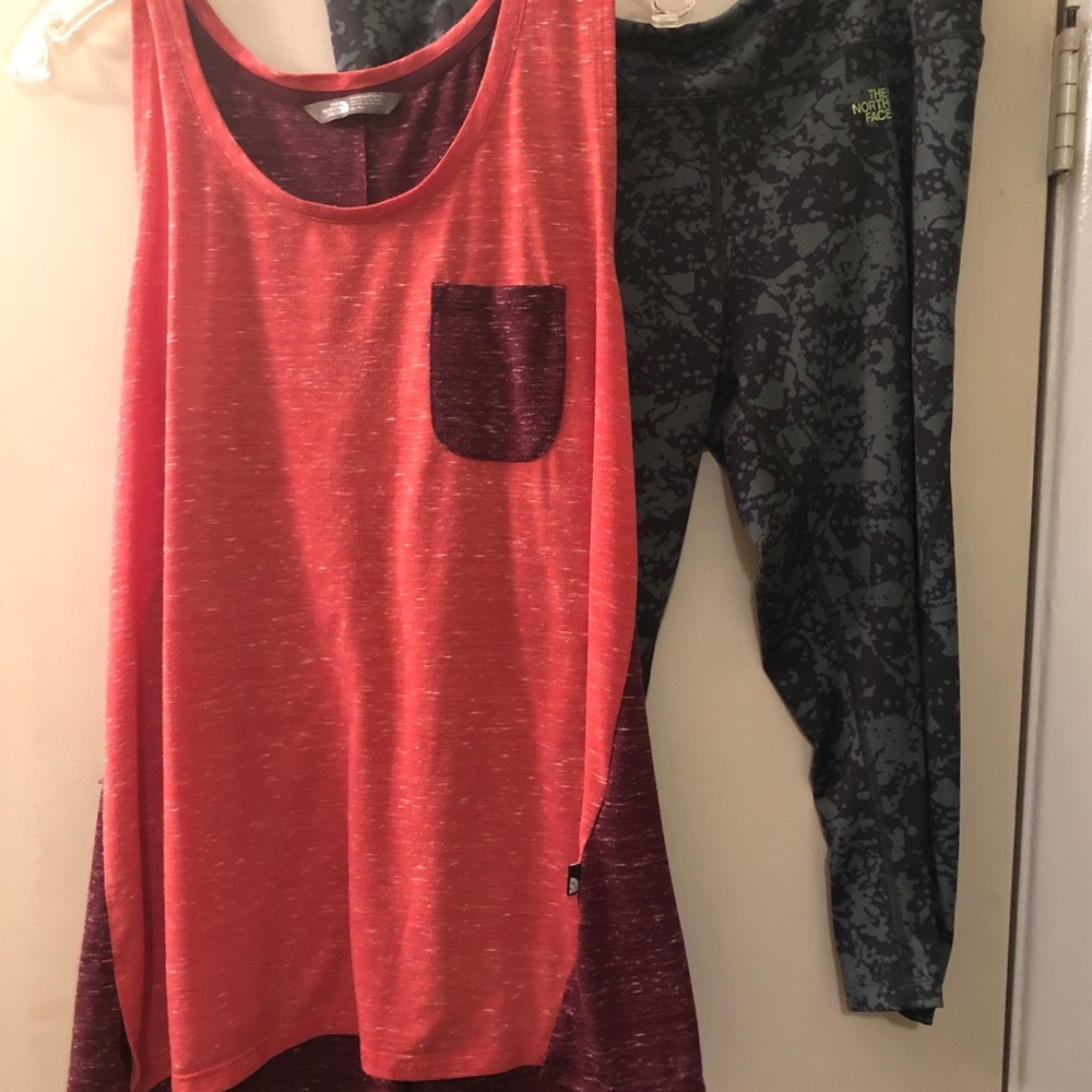 🚫Sold 🚫North Face Bundle Slub Tank &Capri XL - Picture 2 of 8